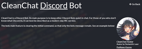 „CleanChat Discord“ robotas