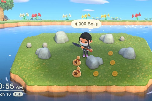 Nájdite železné nugety v Animal Crossing