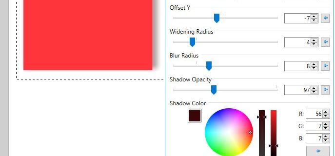 Kako dodati senco v Paint.NET