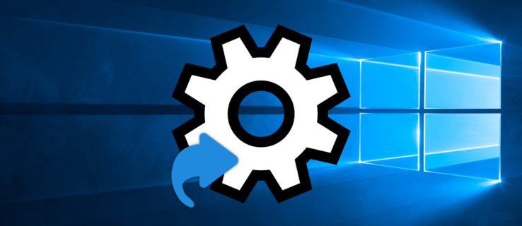 Izveidojiet pielāgotu Windows 10 iestatījumu saīsni, lai izveidotu saiti uz konkrētu iestatījumu lapu