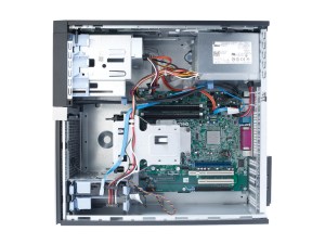 Widok wnętrza komputera Dell Optiplex 980