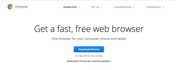 Hent Chrome-browseren